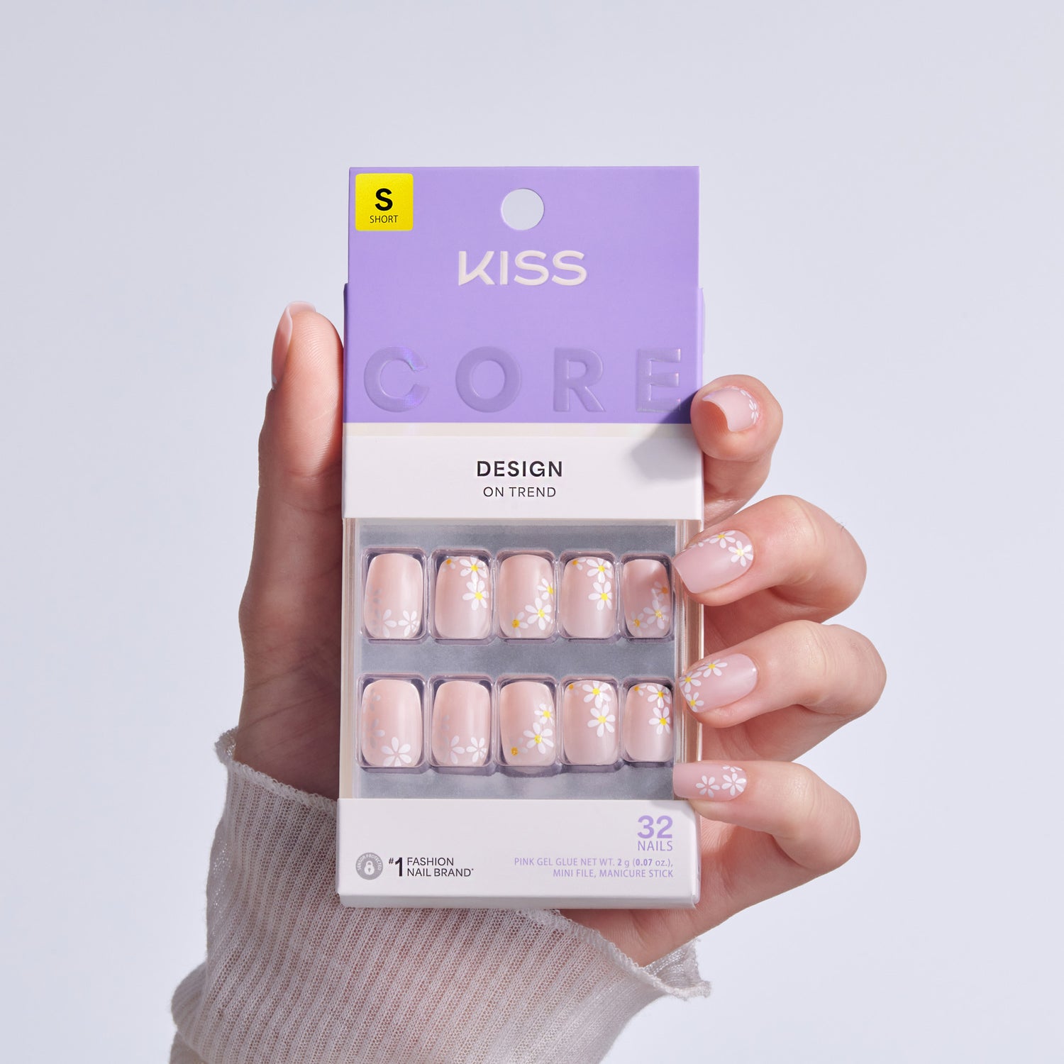 KISS CORE Design Press On Glue Nails - Hoppy Days