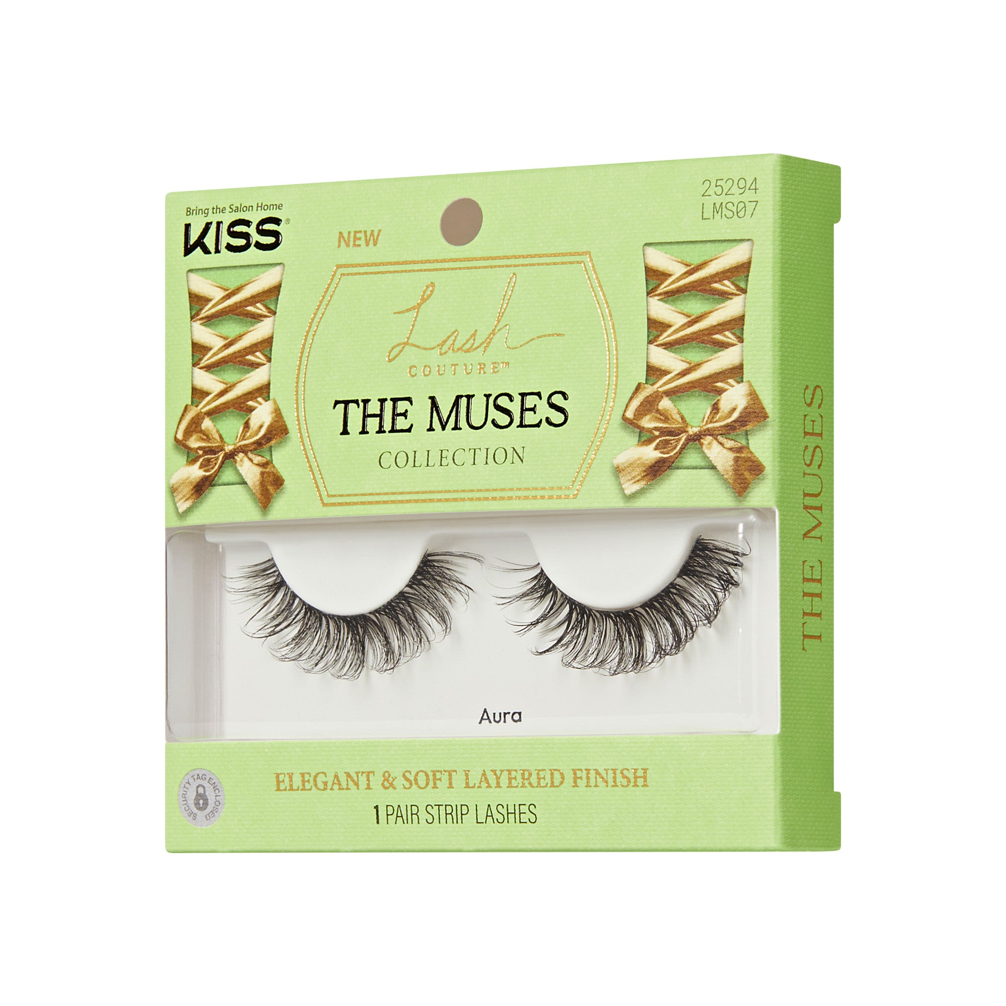 Kiss Lash Couture False Eyelashes The Muses Collection - Aura | 1 Pair, Strip Lashes, 8mm-16mm