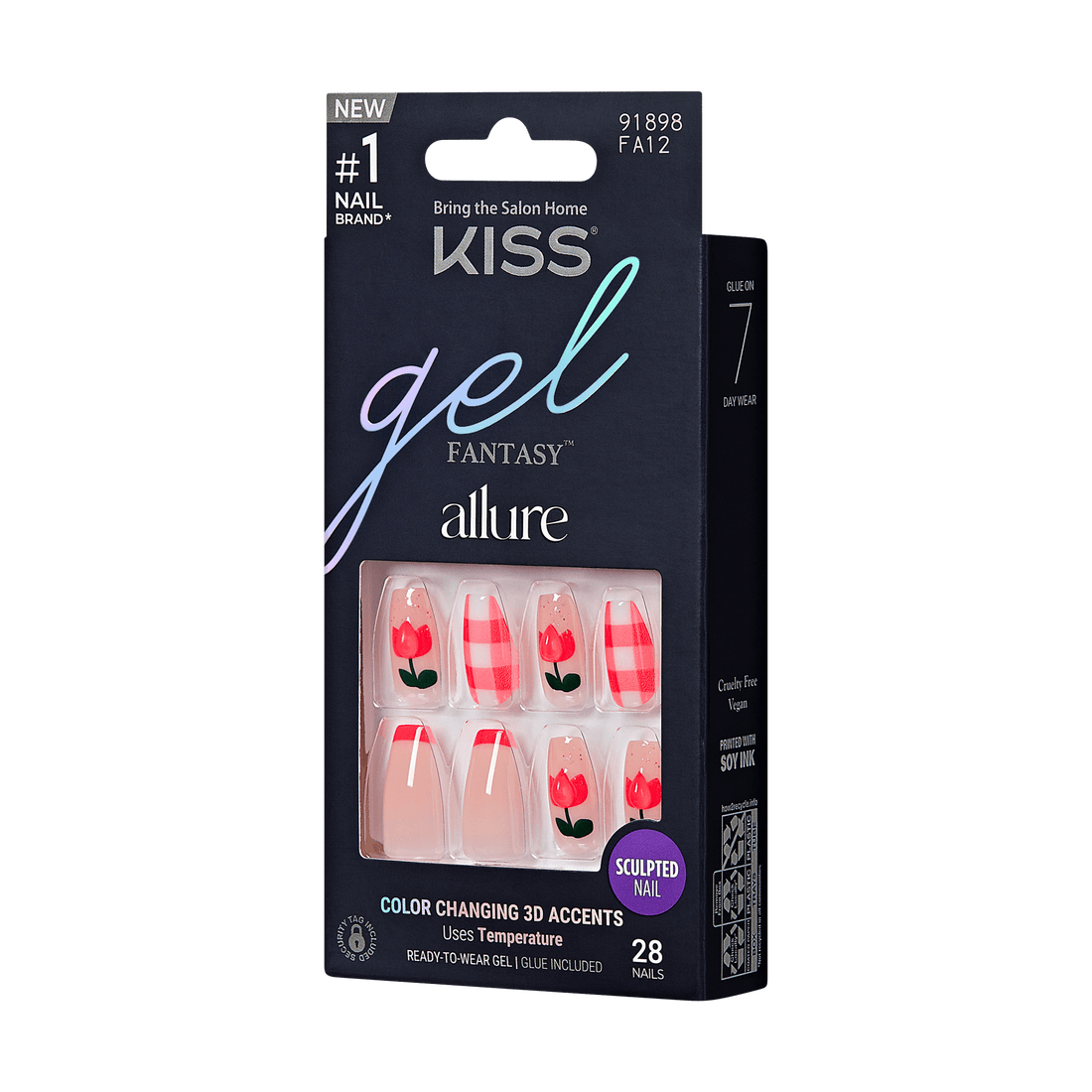 KISS Gel Fantasy Allure Press On Glue Nails - All Yours