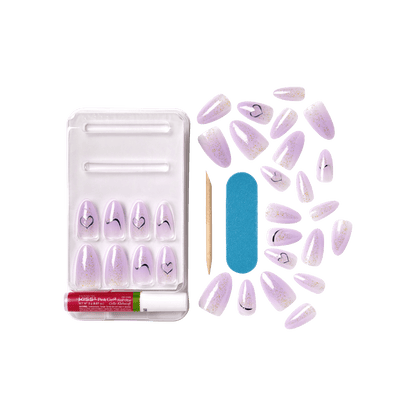 KISS Gel Fantasy Jelly Press On Glue Nails - One Day Jelly