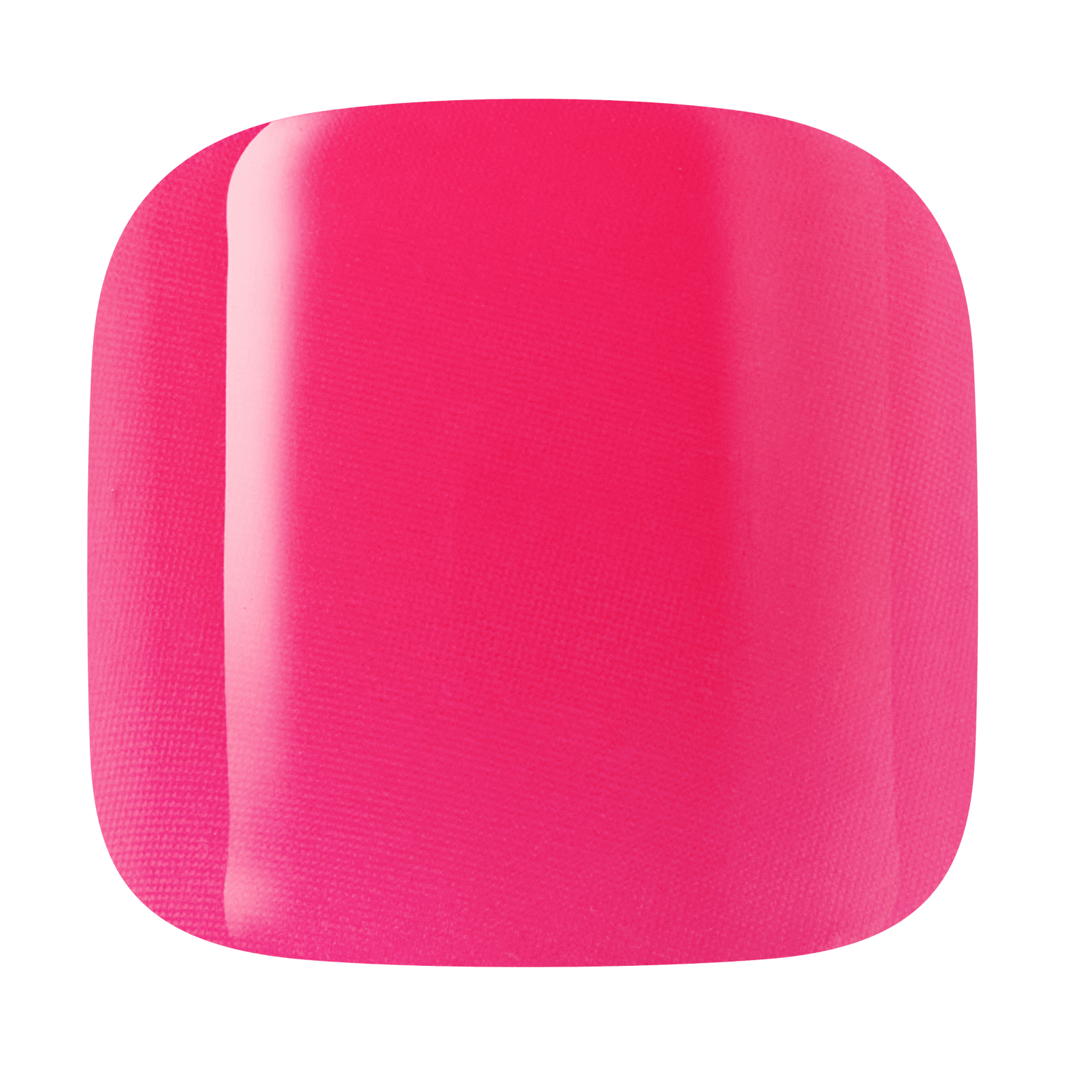 Vibrant pink rounded square button with glossy 3D effect