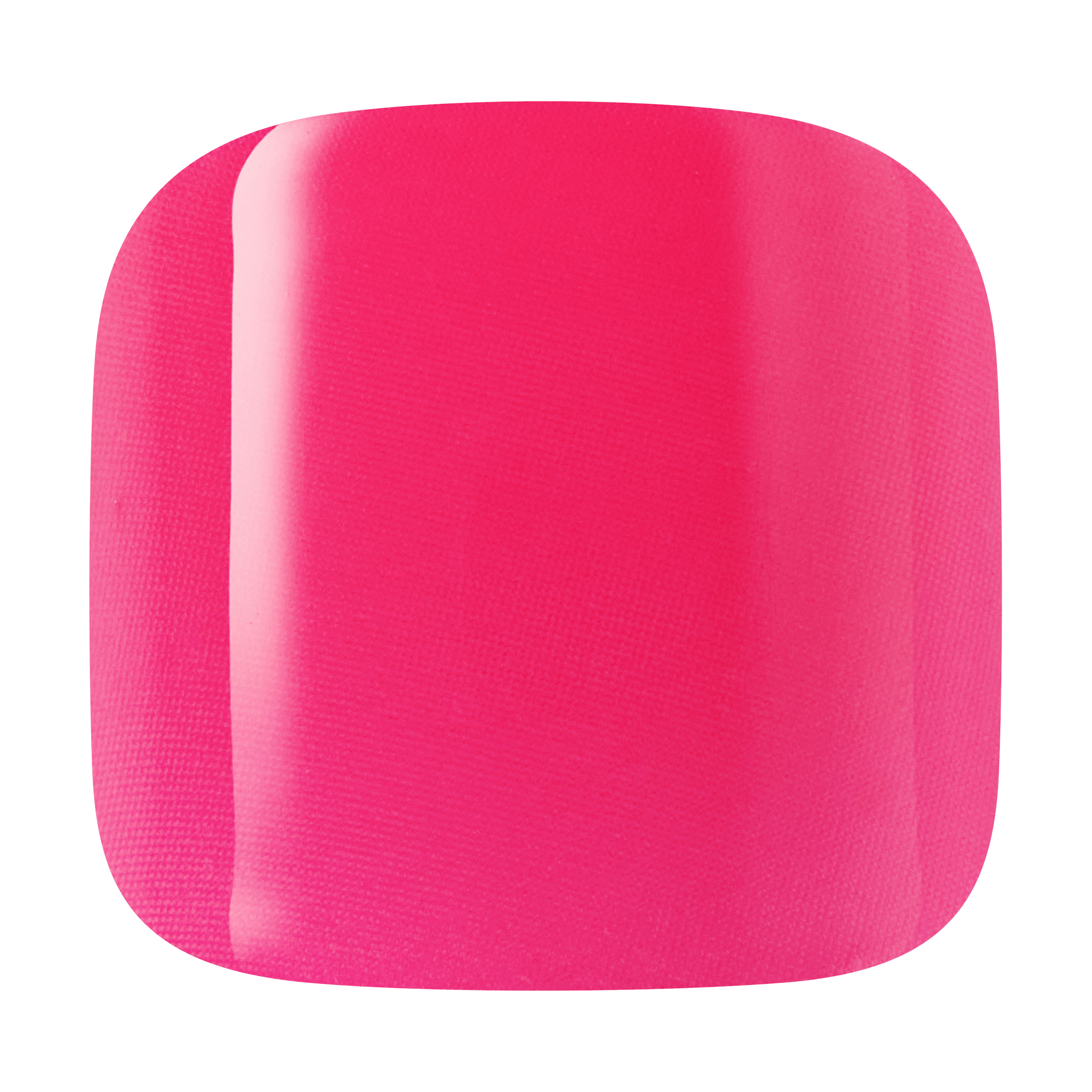 Vibrant pink rounded square button with glossy 3D effect