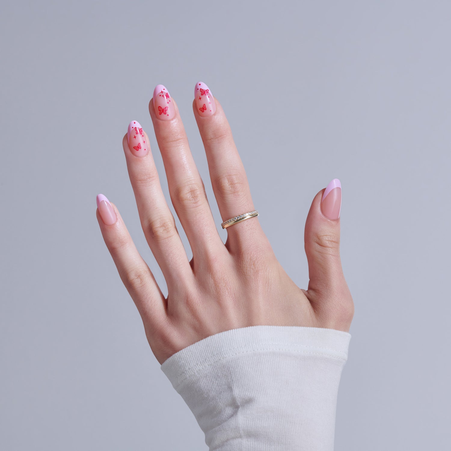 KISS CORE Design Press On Glue Nails - Signature