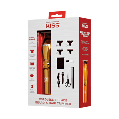 KISS Cordless T-Blade Beard &amp; Hair Trimmer