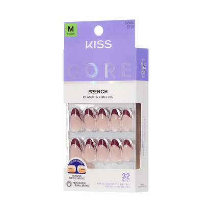 KISS CORE French Press On Glue Nails – Cheerful