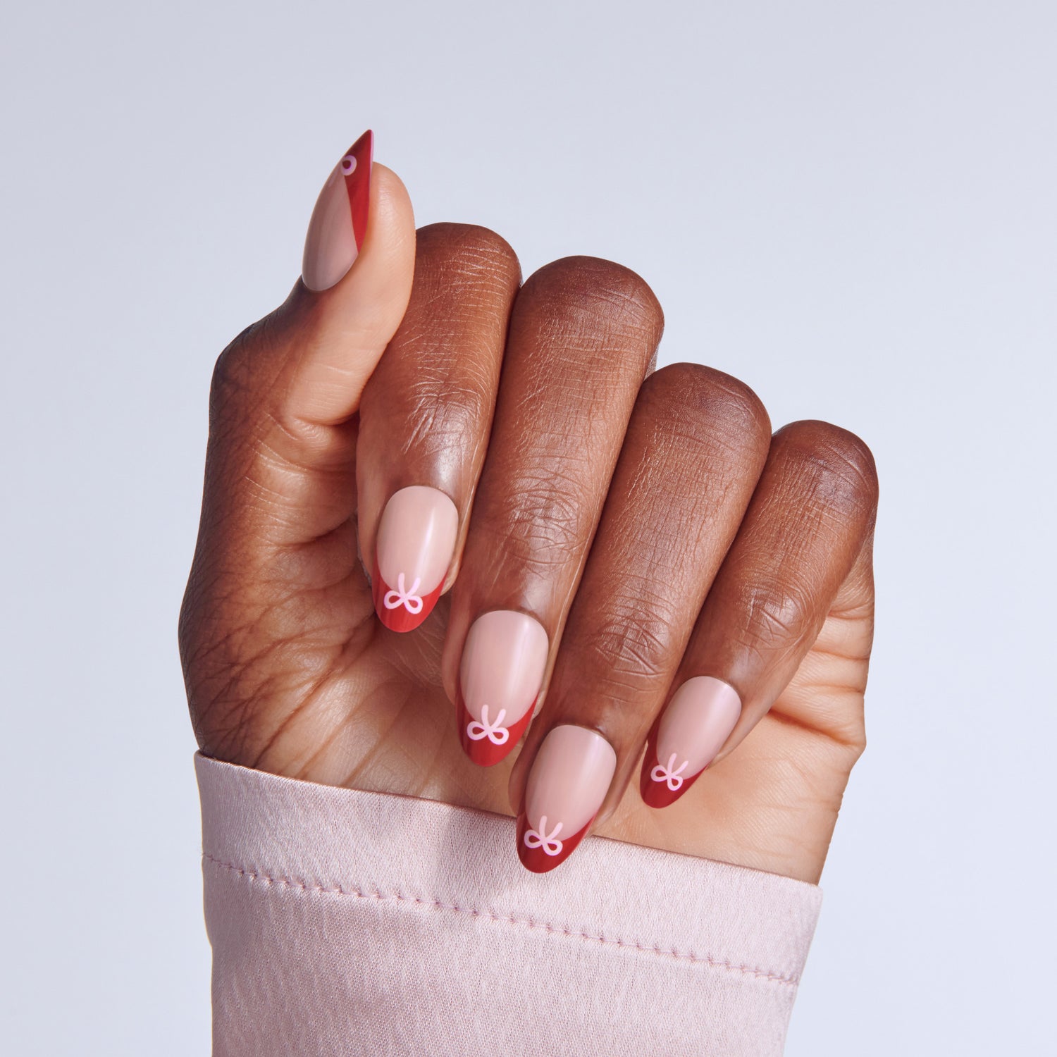 KISS LOVE Design Press On Glue Nails - Falling for Forever