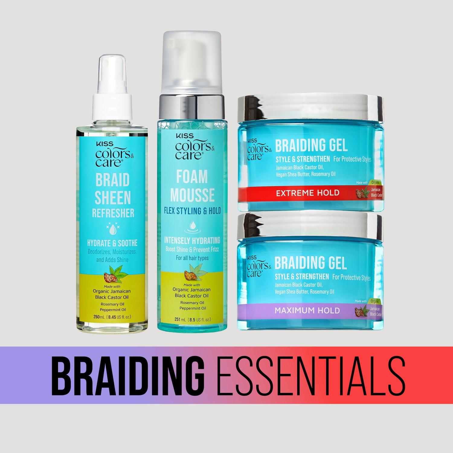 KISS Colors &amp; Care Ultimate Braiding Essentials Bundle