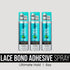 Kiss Colors & Care Lace Bond Adhesive Spray 20X Hold, 6oz, 3-pack