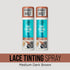 KISS Colors & Care Lace Tinting Spray in Medium Dark Brown, two bottles shown.