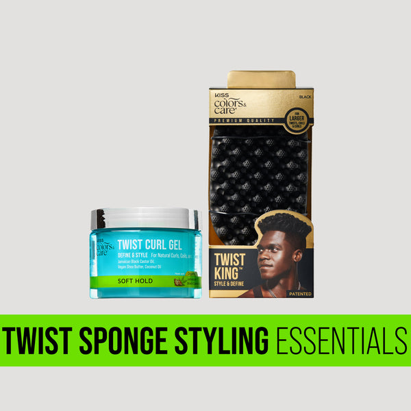 Kiss Colors & Care Twist Sponge Styling Essentials Bundle – KISS USA