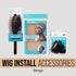 Kiss Colors & Care beige wig installation accessories bundle: brush, cap, clips.