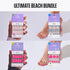 KISS Core nail art packages displayed with hands and feet against a light gray background.