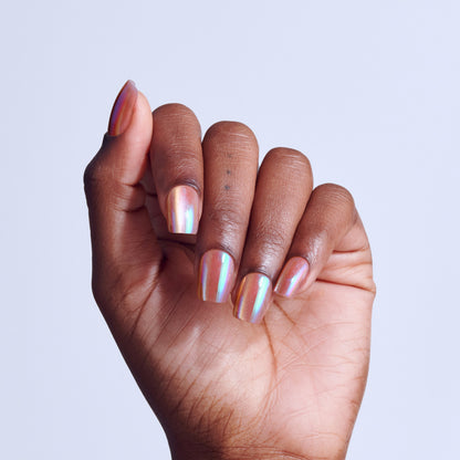 KISS GLAM Embellished Press On Glue Nails - Golden Hour Affairs