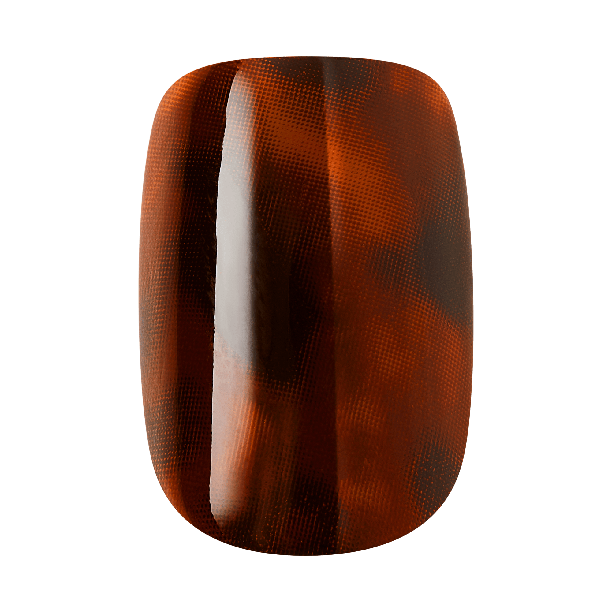 Kiss Core Design Press On Fake Glue Nails - Your Time | Design, Brown, Short, Squoval