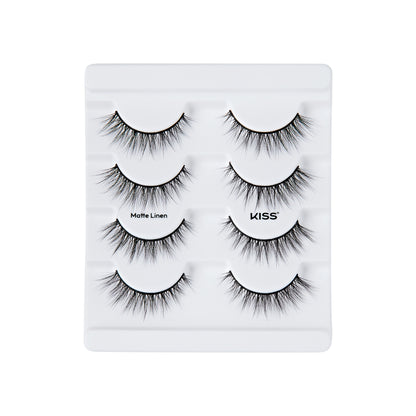 Matte Linen | 4 Pairs Lash Couture Matte Black 10mm-14mm - Image 5