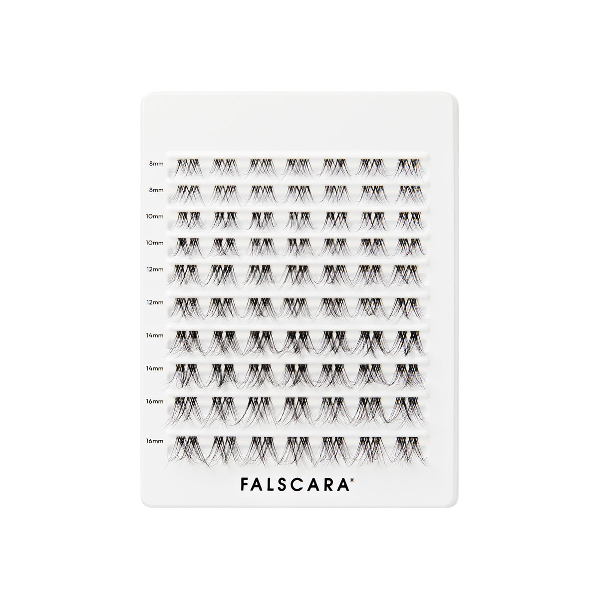 Falscara Faux Mink Natural Mega Multipack | DIY False Lash Extensions, Cluster Lash, Wispy Lashes, 70 Wisps, 8mm-16mm