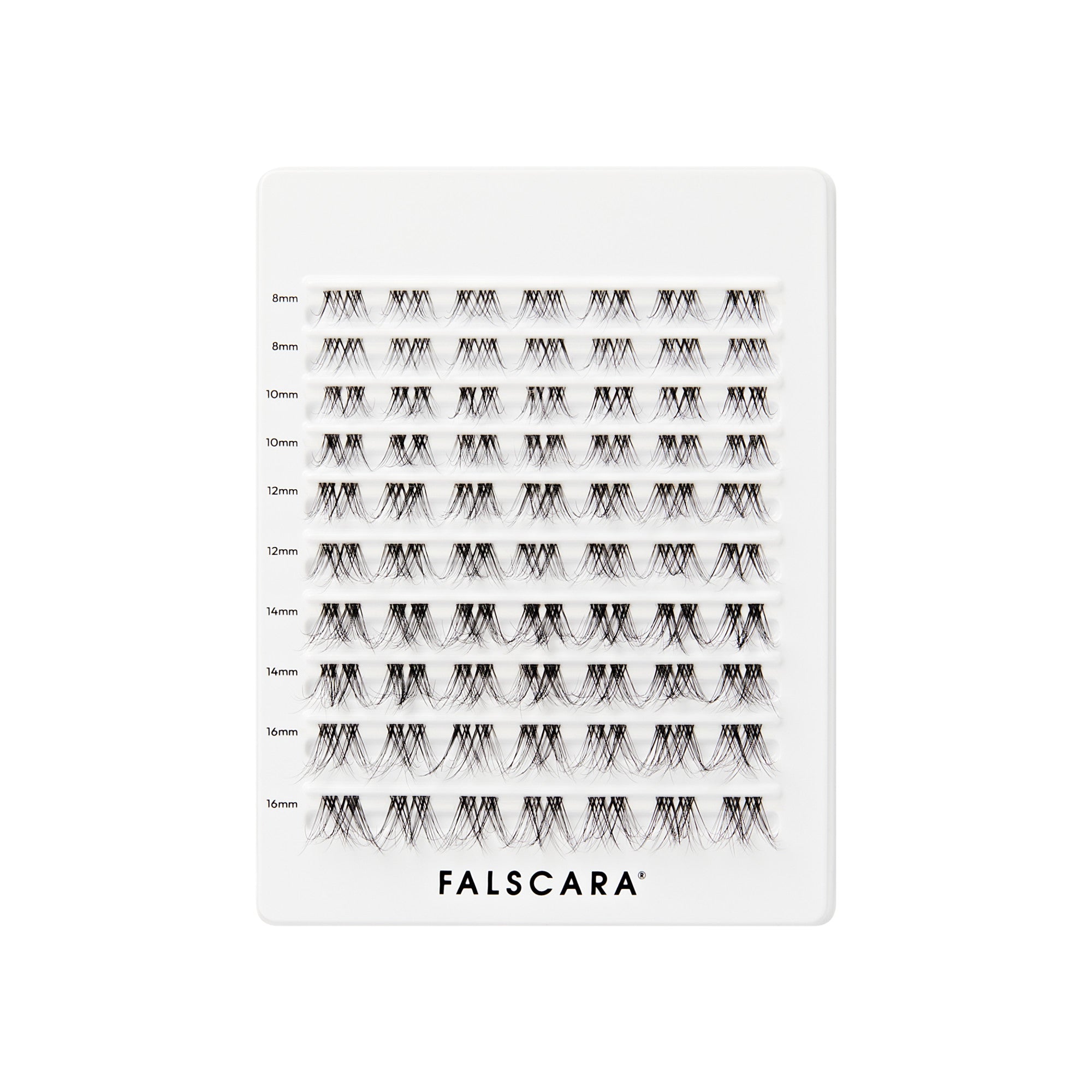 Falscara Faux Mink Natural Mega Multipack | DIY False Lash Extensions, Cluster Lash, Wispy Lashes, 70 Wisps, 8mm-16mm