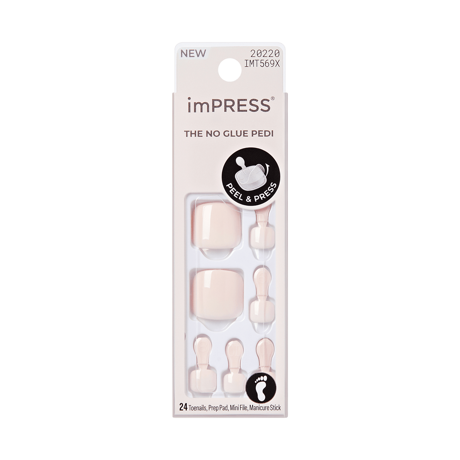 imPRESS pedicure product packaging on a transparent background