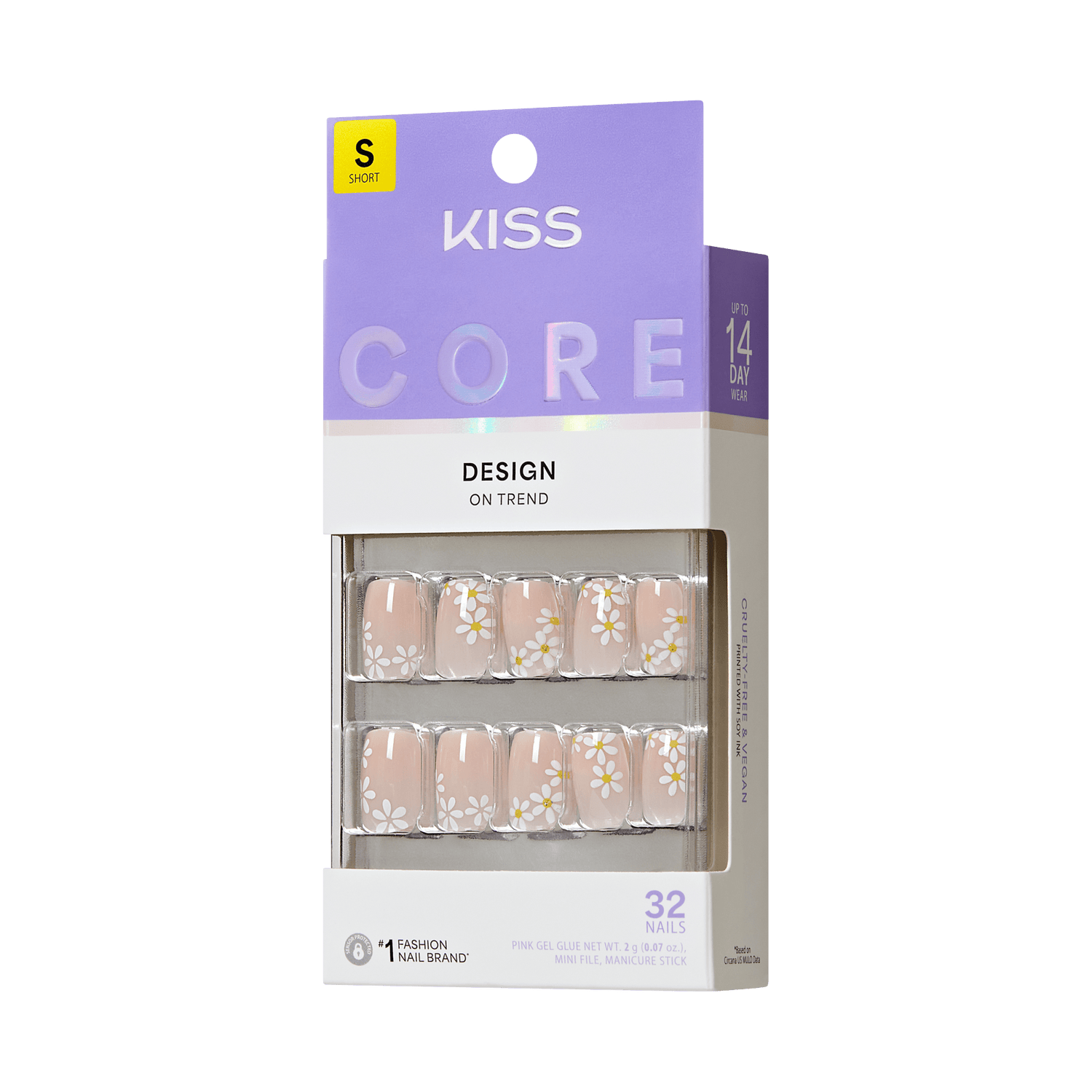KISS CORE Design Press On Glue Nails - Hoppy Days