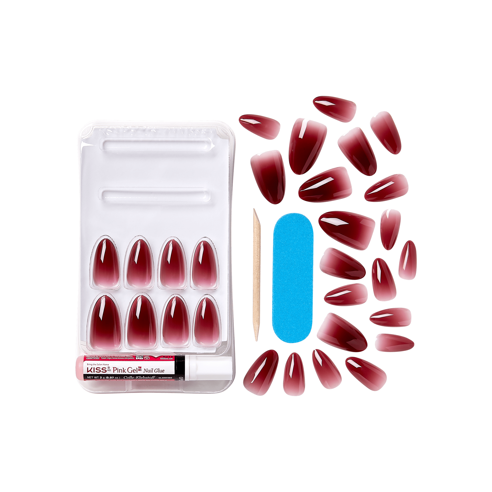 KISS Bare but Better Press On Glue Nails - Chemistry