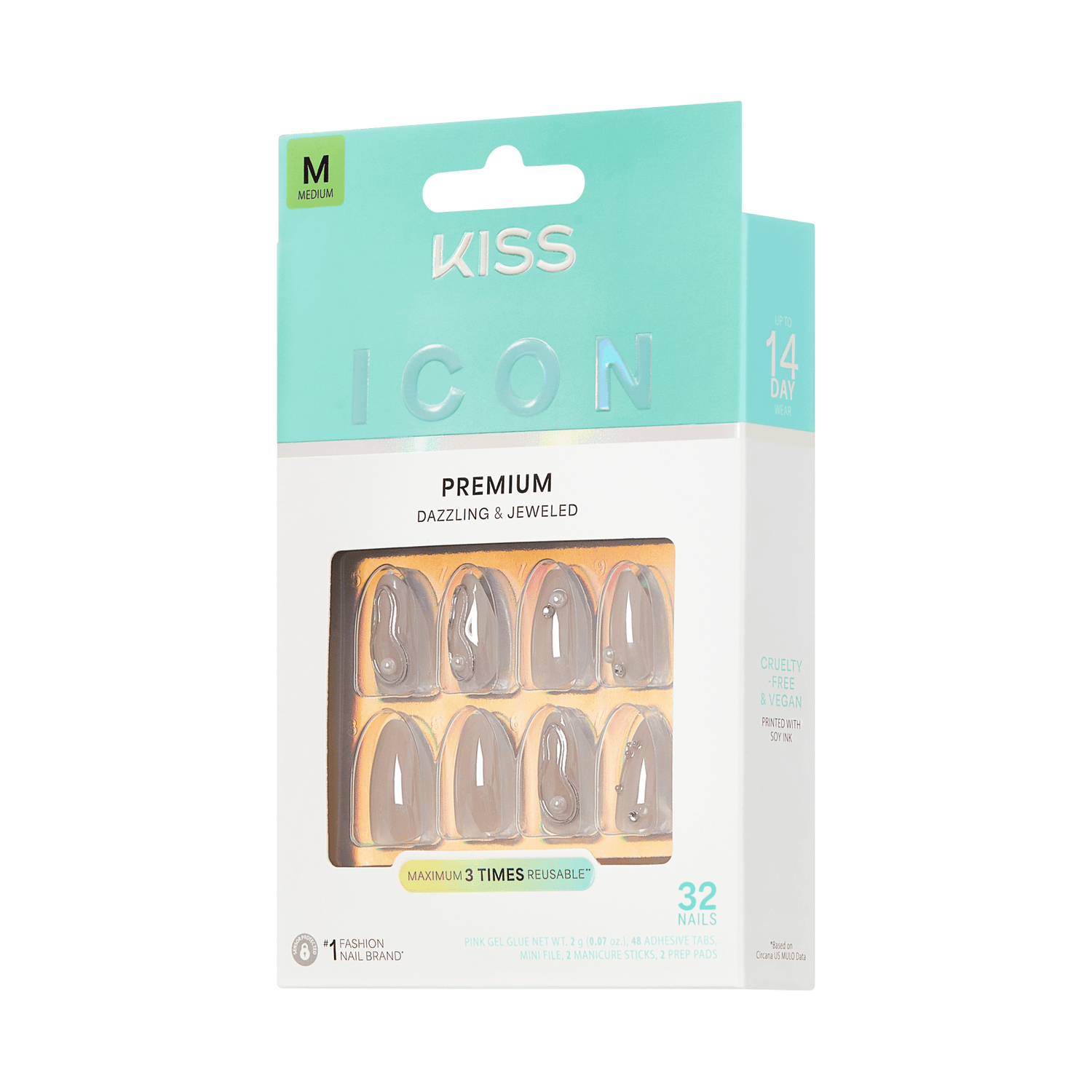 KISS ICON Press On Glue Nails - Terrific