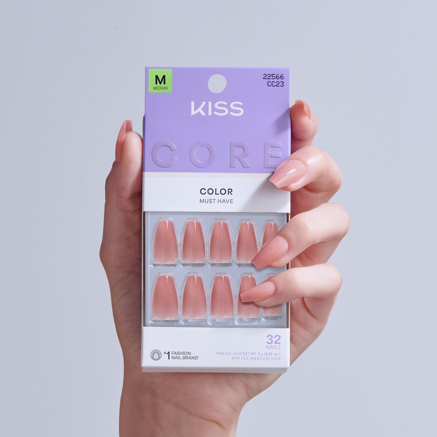 KISS CORE Color Press On Glue Nails - Jubilation