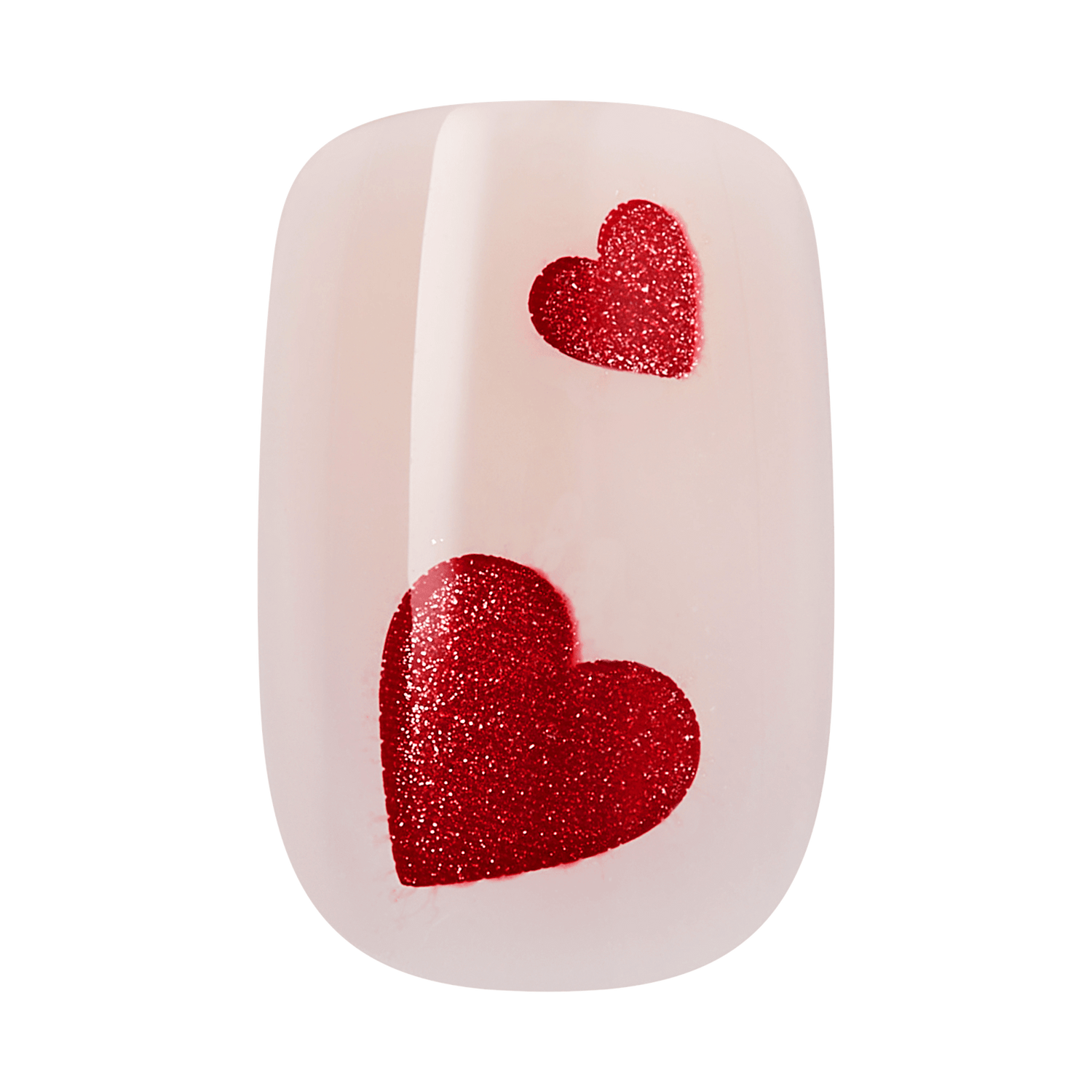 KISS LOVE Design Press On Glue Nails - Hues of Love