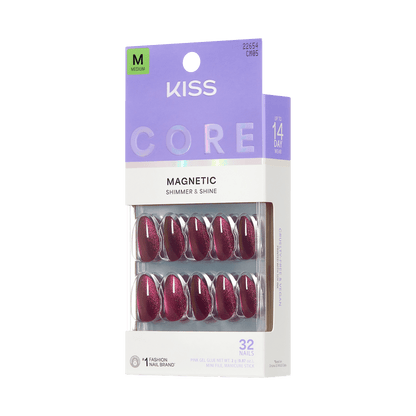 KISS CORE Magnetic Press On Glue Nails - Glittering