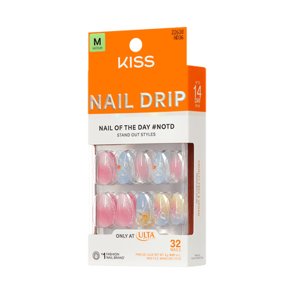 KISS NAIL DRIP Press On Glue Nails - Merry Sky