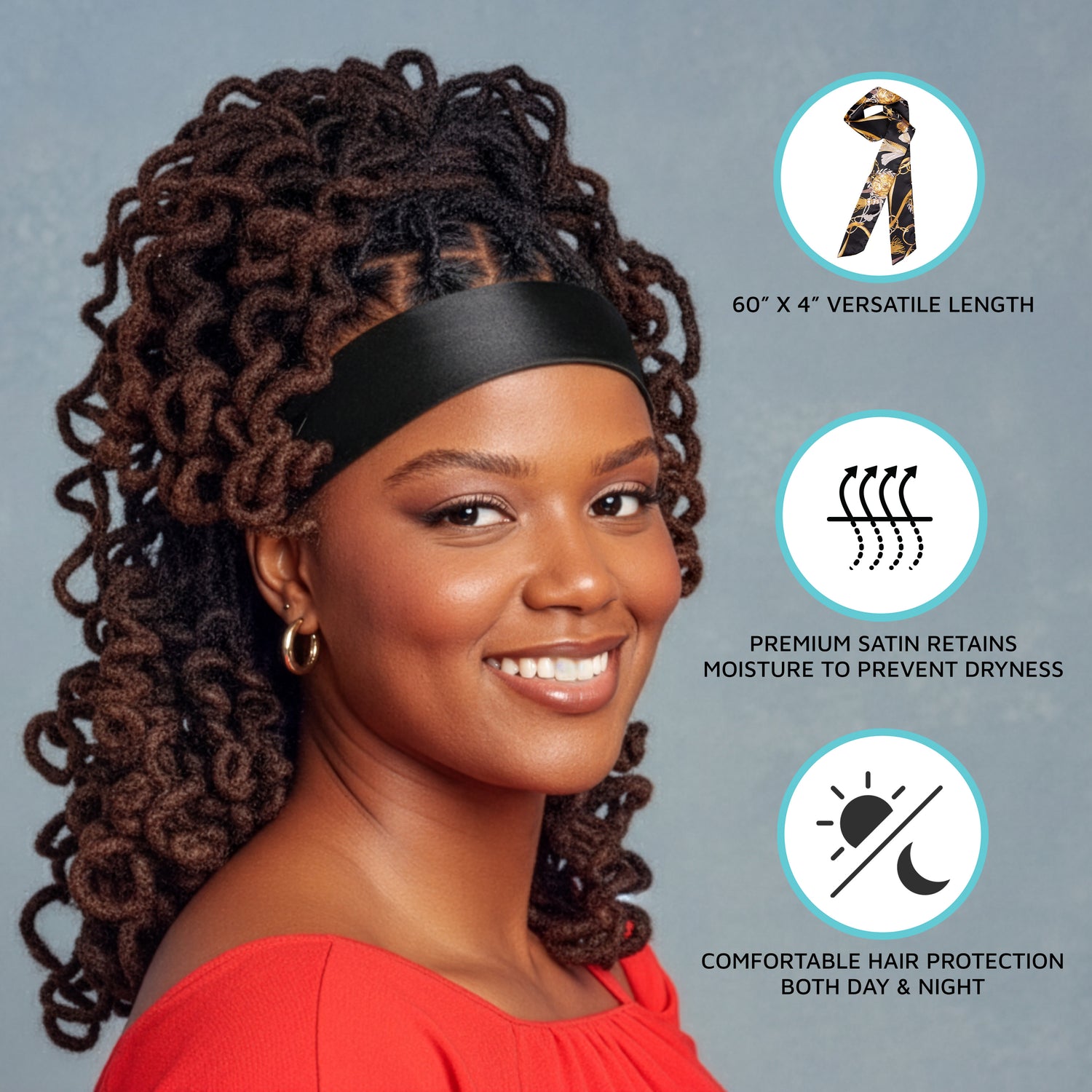 KISS Colors &amp; Care Silky Satin Edge Scarf