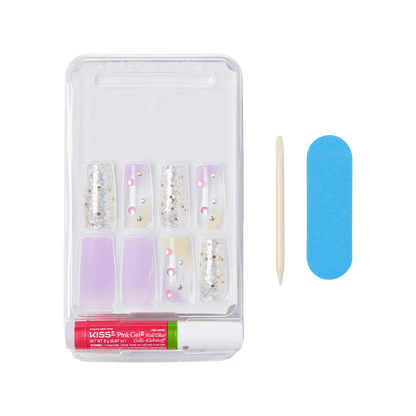 KISS Gel Fantasy Jelly Press-On Nails - Jell Yella