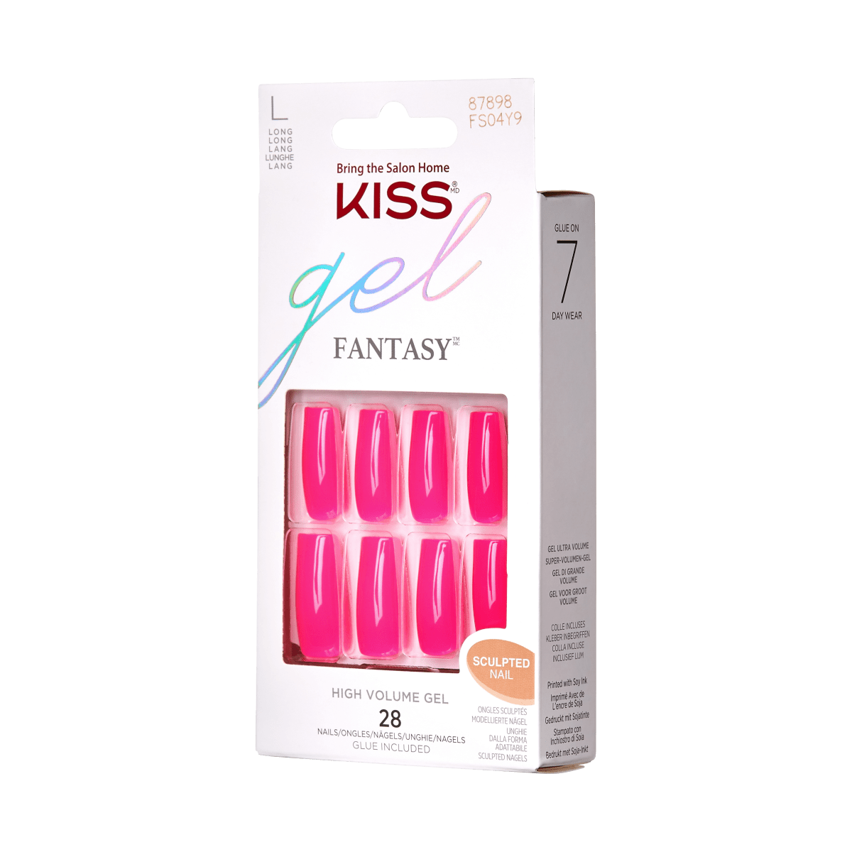 KISS Gel Fantasy Sculpted Nails - Party Pink