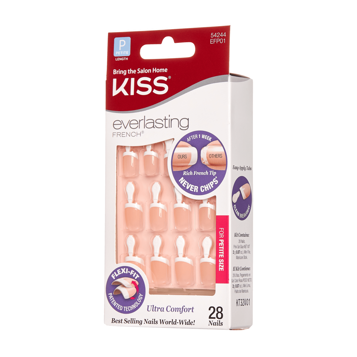 KISS Everlasting French Petite - Clear Pink