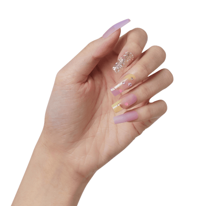 KISS Gel Fantasy Jelly Press-On Nails - Jell Yella