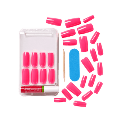 KISS Gel Fantasy Sculpted Nails - Party Pink