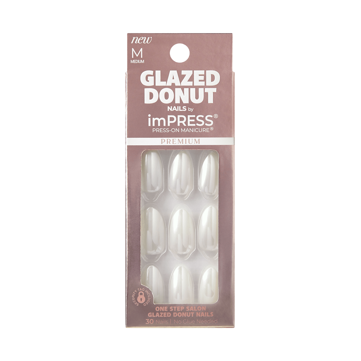 imPRESS Glazed Donut Press-On Manicure - Vanilla Glazed