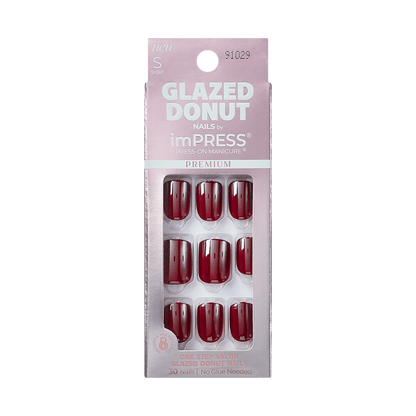 imPRESS Glazed Donut Press-On Manicure - Maple Glazed