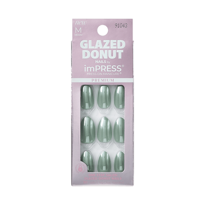 imPRESS Glazed Donut Press-On Manicure - Mint Glazed
