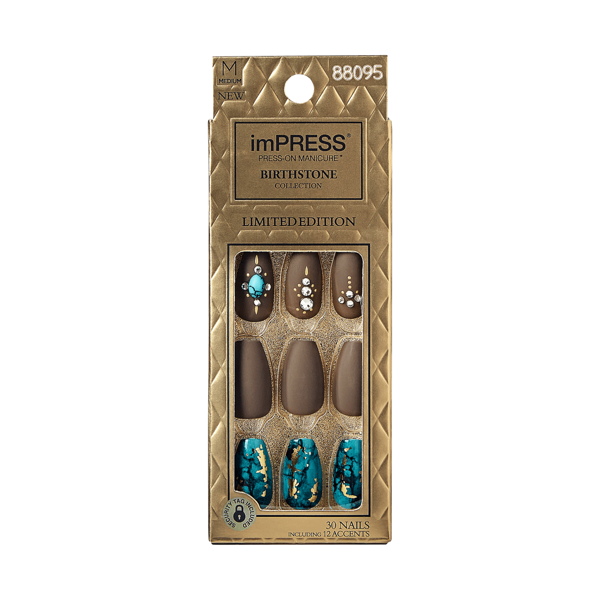 imPRESS Press-on Manicure Birthstone Collection - Turquoise