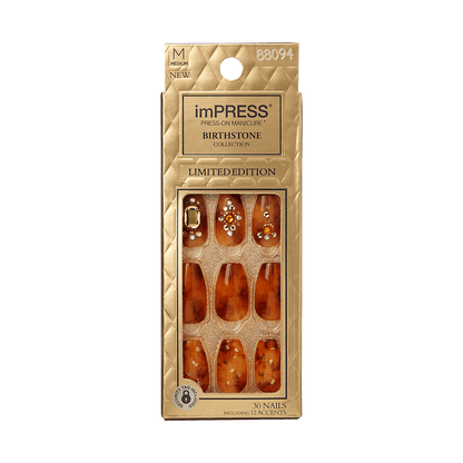 imPRESS Press-on Manicure Birthstone Collection - Citrine