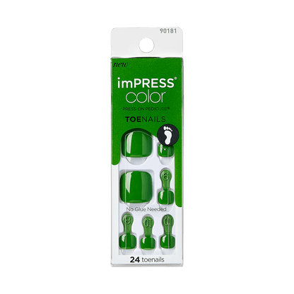 imPRESS Color Press-on Pedicure - Chill Green