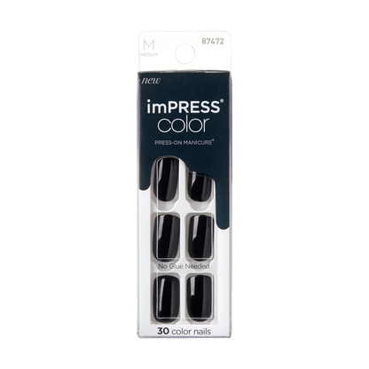 imPRESS Color Press-On Manicure - All Black