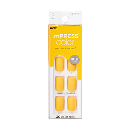 imPRESS Color Press-On Manicure - Mustard Yellow