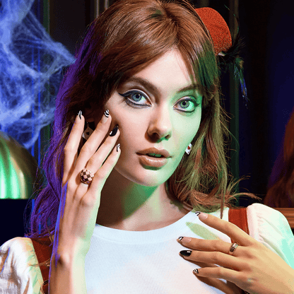 imPRESS Press-On Manicure Halloween Glow in the Dark- Feeling witchy