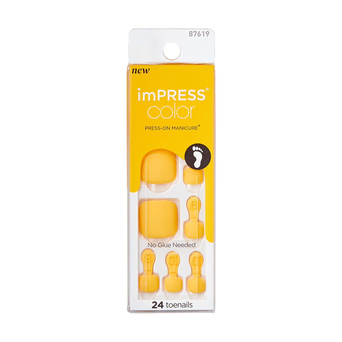 imPRESS Color Press-on-Pedicure - Mustard Yellow
