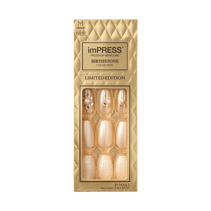 imPRESS Press-on Manicure Birthstone Collection - Pearl