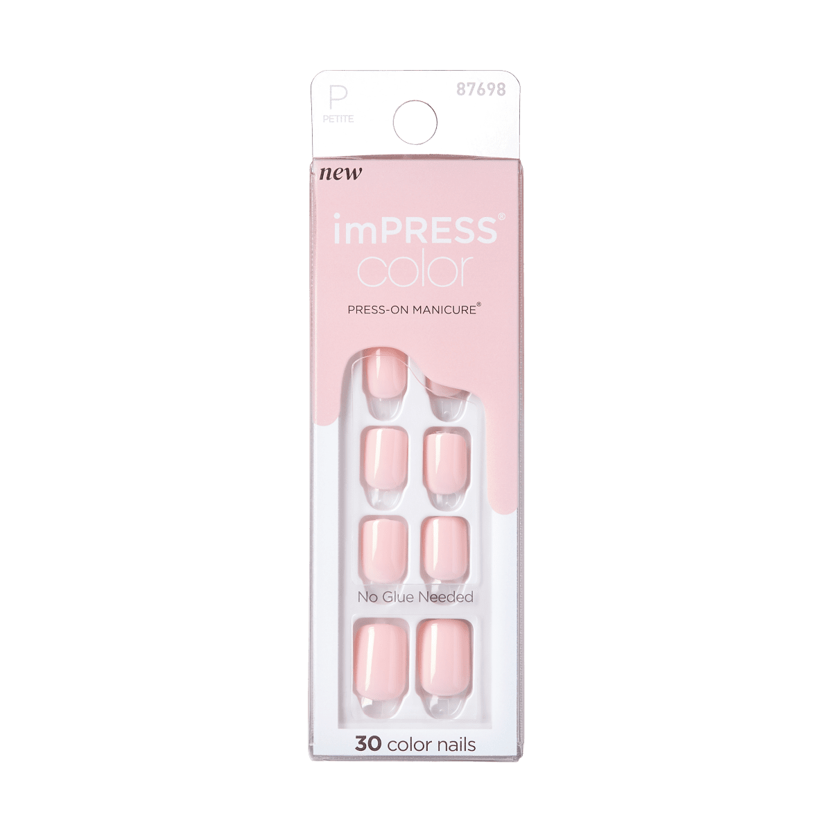 imPRESS Color Press-On Manicure Petite - Blush Peony