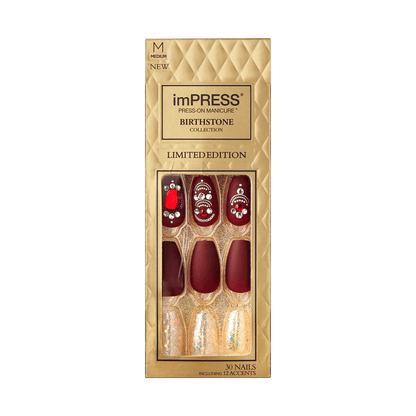 imPRESS Press-on Manicure Birthstone Collection - Garnet
