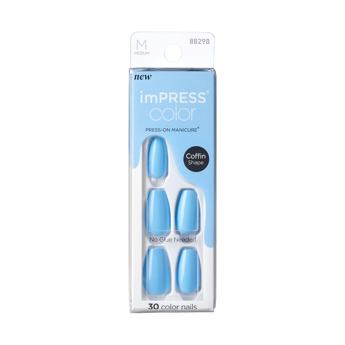 imPRESS Color Press-On Manicure - Serene Blue