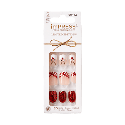 imPRESS Limited-Edition Holiday Press-On Nails - Oh, Deer